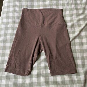 Lululemon Brown Taupetastic 10" Biker Align Shorts